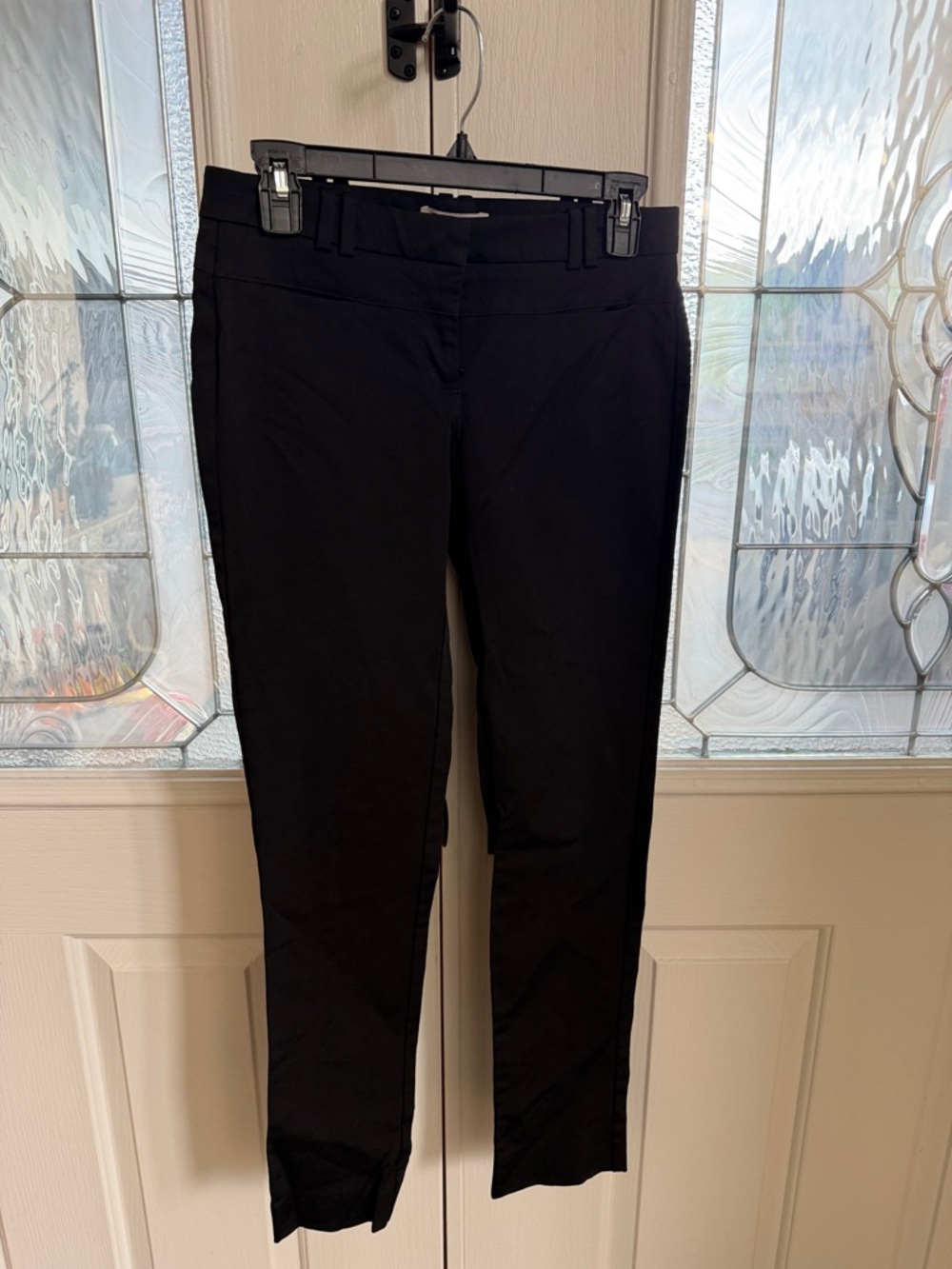 BCBGeneration Black Women's Black straight leg dress pants- Sleek Everyday style